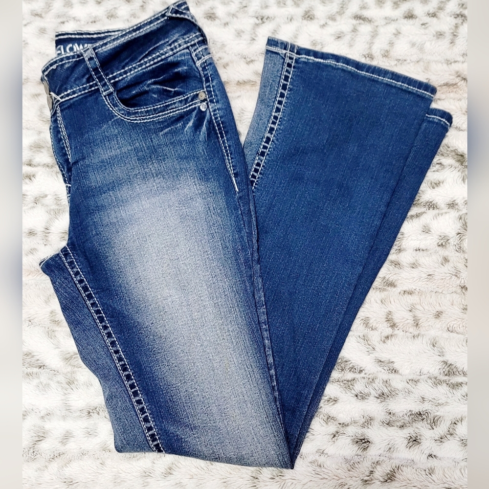 Wallflower Dark Blue Flare Jeans